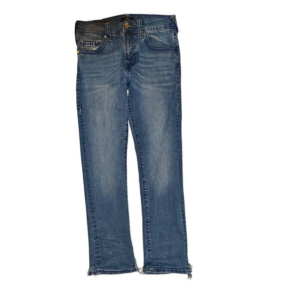 True Religion Other - True Religion Ricky Straight Jeans Mens 33 Medium Wash Denim Classic Stitch